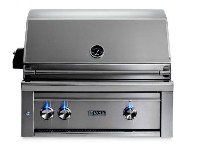 30" Lynx Professional Built In Grill With 1 Trident Infrared Burner And 1 Ceramic Burner And Rotisserie - L30TR