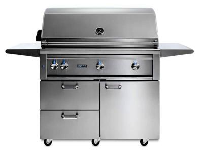 42" Lynx Professional Freestanding Grill With 1 Trident Infrared Burner And 2 Ceramic Burners And Rotisserie - L42TRF