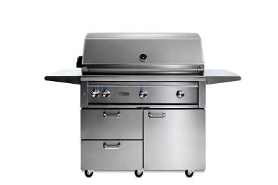 42" Lynx Professional Freestanding Grill With 1 Trident Infrared Burner And 2 Ceramic Burners And Rotisserie - L42TRF