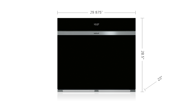 30" Wolf 5.1 Cu. Ft. M Series Contemporary Built-In Single Oven - SO3050CM/B