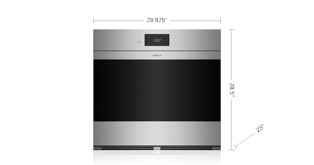 30" Wolf  5.1 Cu. Ft. M Series Contemporary Stainless Steel Built-In Single Oven -  SO3050CM/S