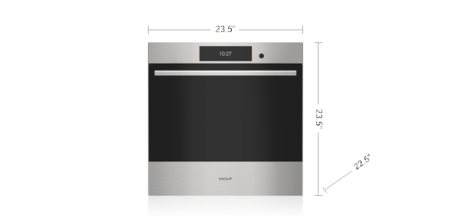 24" Wolf E Series Transitional Built-In Single Oven - SO2450TE/S/T