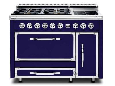 48" Viking Tuscany Series Freestanding Dual-Fuel Range With Induction - TVDR4804IDB