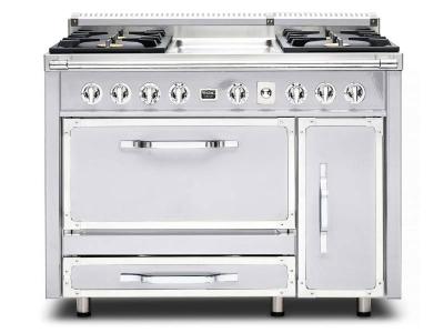 48" Viking Tuscany Series Freestanding Dual-Fuel Range With Convection - TVDR4804GAW