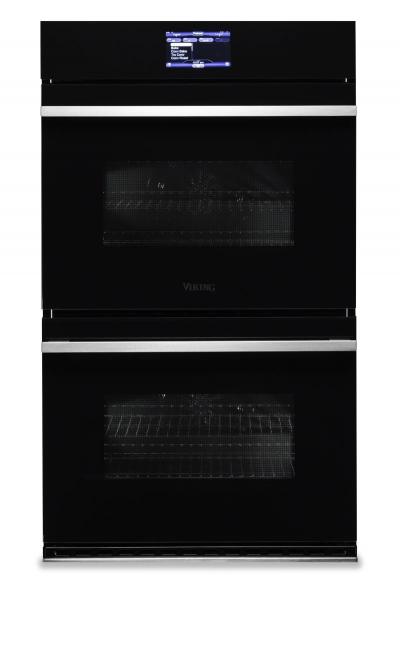 30" Viking Electric Double Wall Oven With Thermal-Convection - MVDOE630BG