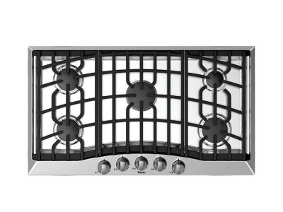 36" Viking Natural Gas Cooktop with 5 Sealed Burners - RVGC33615BSS