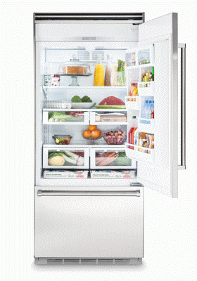 36" Viking  Counter Depth Built In Refrigerator with 20.4 cu. ft. Total Capacity - VCBB5363ERSS