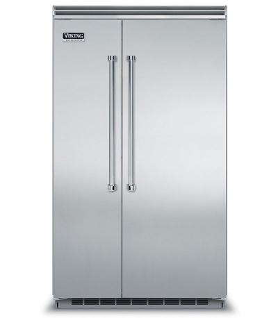 48" Viking Built In Counter Depth Side by Side Refrigerator with 29.05 cu. ft. - VCSB5483SS