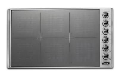 36" Viking Professional 5 Series Stainless Steel All-Induction Cooktop - VICU53616BST