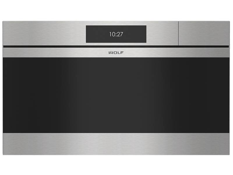 30" Wolf M Series Contemporary Stainless Steel Handleless Convection Steam Oven - CSOP3050CM/S
