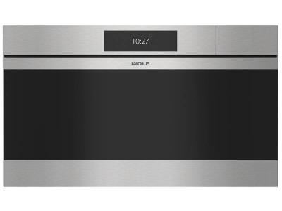 30" Wolf M Series Contemporary Stainless Steel Handleless Convection Steam Oven - CSOP3050CM/S