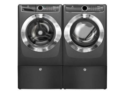 Electrolux Front Load Steam EFLS627UTT 27 Washer with EFME617STT 27 Electric Dryer Laundry Pair in Titanium 