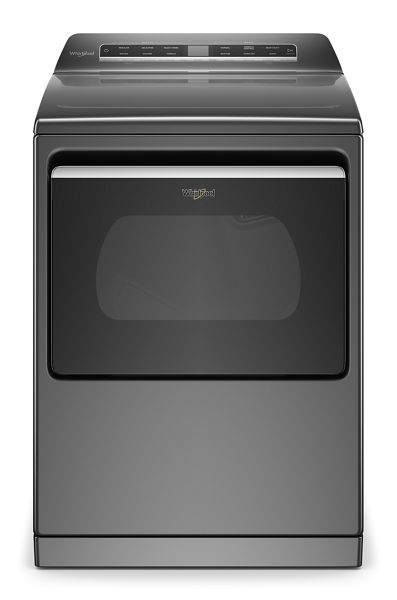 27" Whirlpool 7.4 Cu. Ft. Top Load Gas Dryer with Advanced Moisture Sensing in Chrome Shadow - WGD8127LC