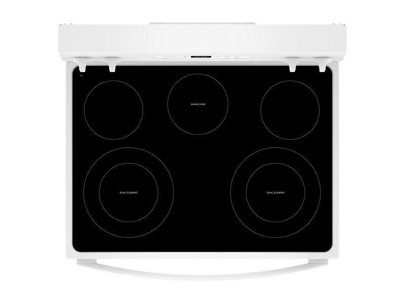 30" Whirlpool 5.3 Cu. Ft. Freestanding Electric Range with Steam Clean - YWFES3330RW