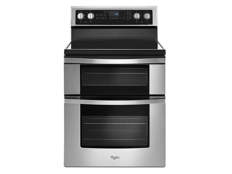 30" Whirlpool 6.7 Cu. Ft. Electric Double Oven Range with True Convection - YWGE745C0FS