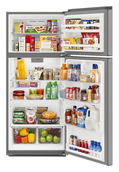 28" Whirlpool 16.6 Cu. Ft. Top-Freezer Refrigerator - WRTX5328PM