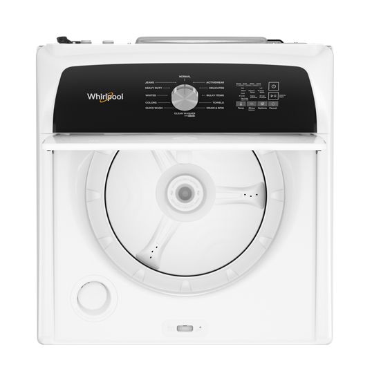 28" Whirlpool 5.2 Cu. Ft. Top Load Agitator Washer with Built-In Faucet - WTW5015LW