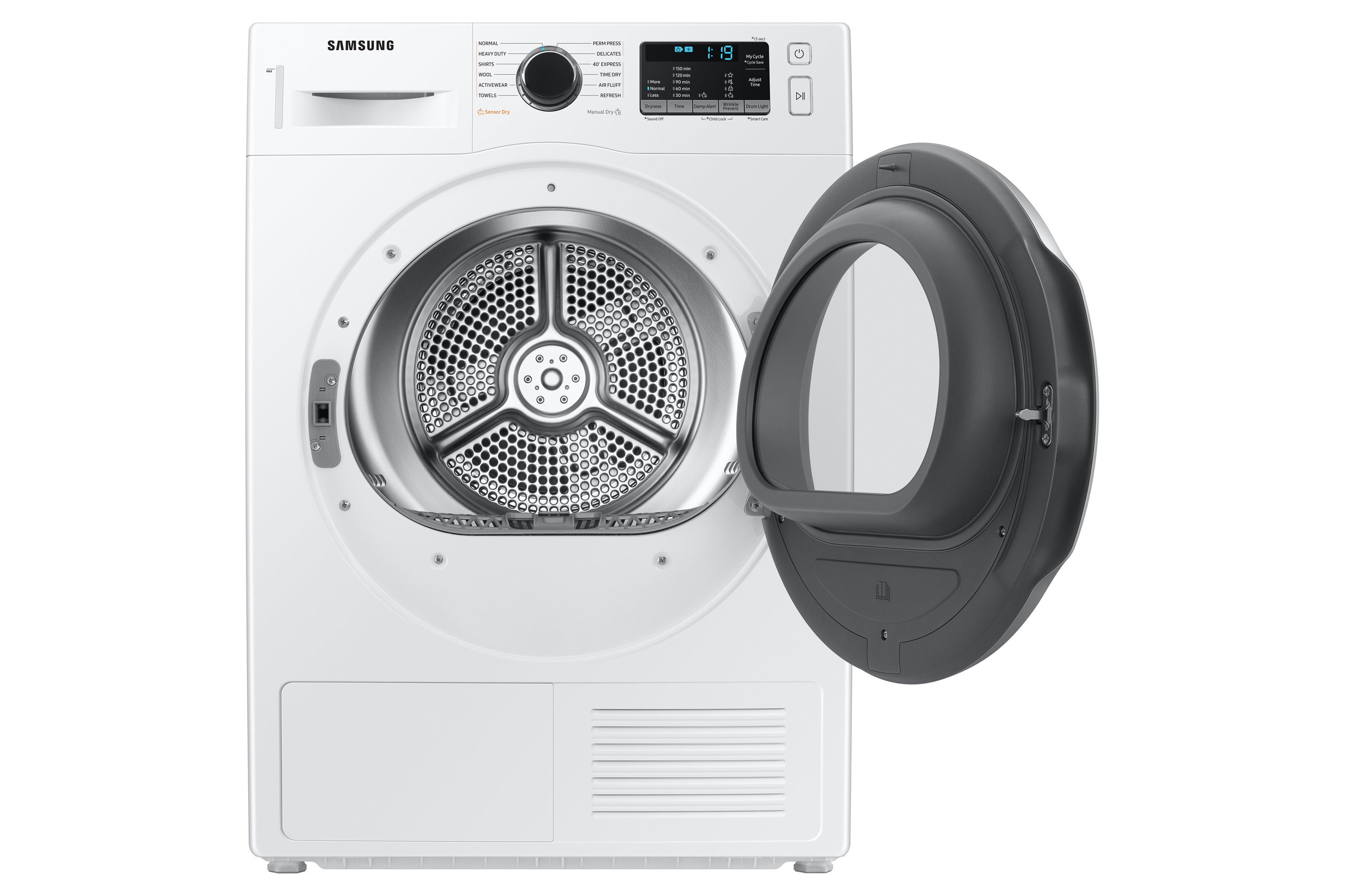 24" Samsung 4.0 Cu. Ft. Dryer with Heat Pump Technology and 40 Plus Express Cycle - DV25B6800HW/AC