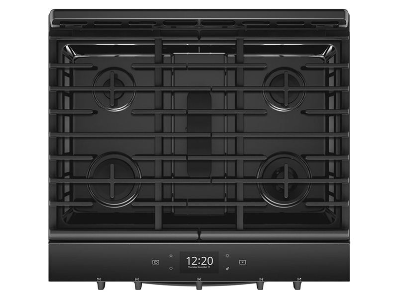 30" Whirlpool 5.8 Cu. Ft. Smart Slide-in Gas Range - WEG750H0HB