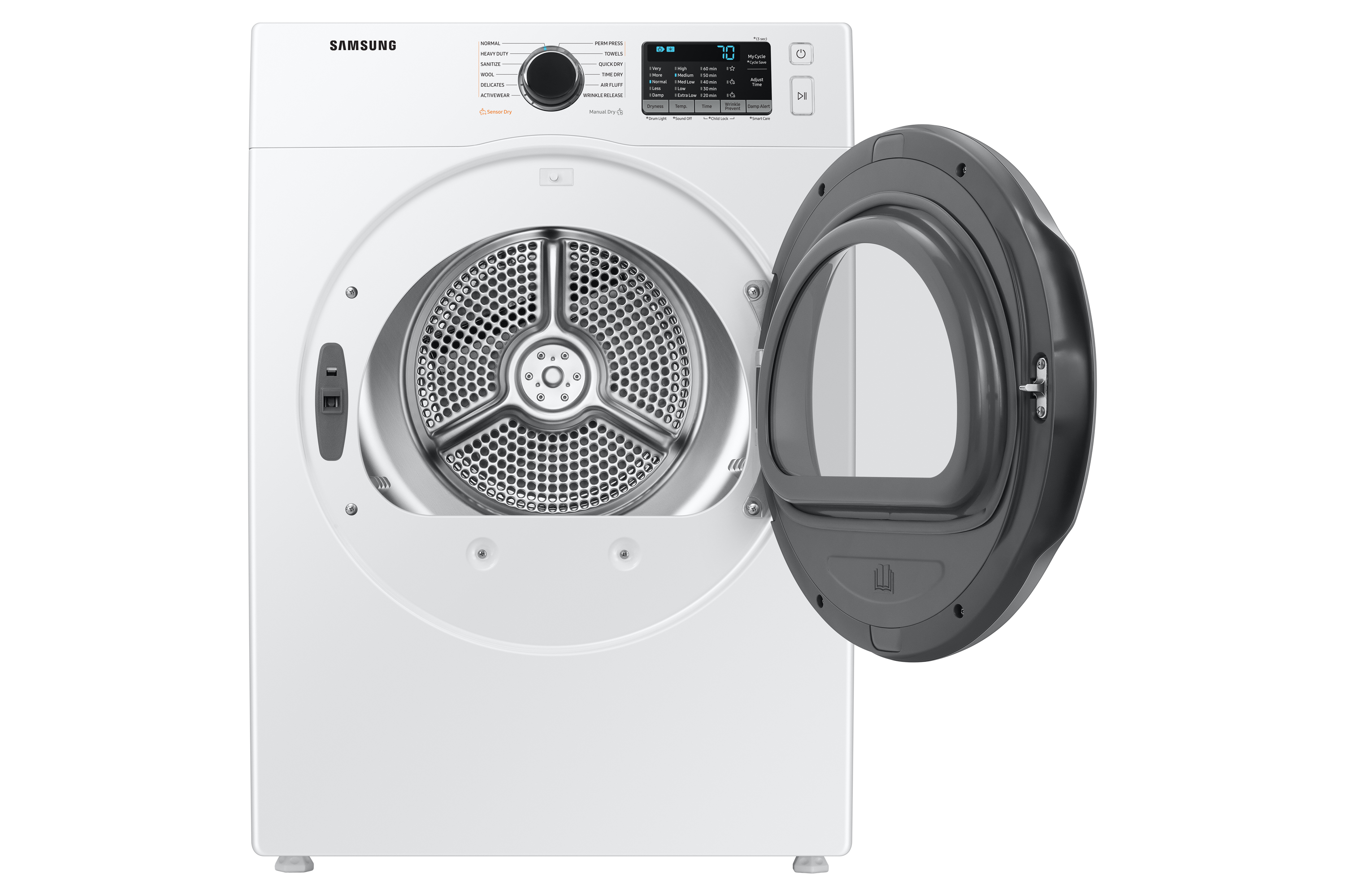 24" Samsung 4.0 Cu. Ft. Dryer with Sensor Dry and Smart Care - DV25B6800EW/AC