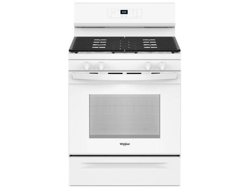 30" Whirlpool 5.0 Cu. Ft. Freestanding Gas Range with 4 Burners - WFGS3530RW