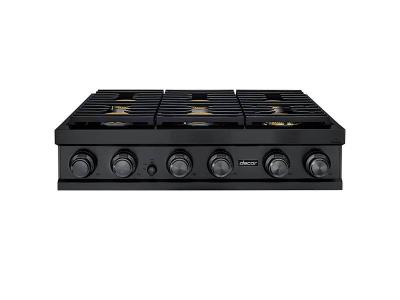 36" Dacor Modernist Series Smart Liquid Propane Rangetop with 6 Sealed Burners - DTT36M876PM