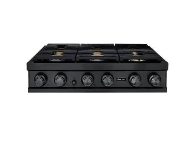 36" Dacor Modernist Series Smart Natural Gas Rangetop with 6 Sealed Burners - DTT36M876LM