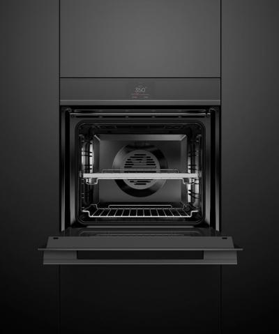24" Fisher & paykel Series 9 Minimal Built-In Wall Oven In Black - OB24SDPTB1