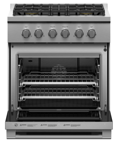 30" Fisher & Paykel Series 7 Professional Natural Gas Range With 4 Burners - RGV3-304-N