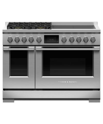 48" Fisher & Paykel Series 9 Professional Dual Fuel Range With 4 Induction Zones - RHV3-484-N