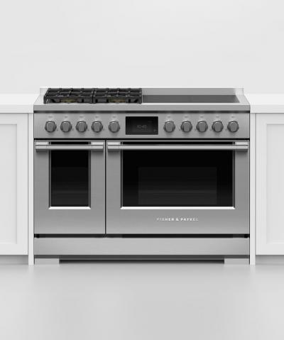 48" Fisher & Paykel Series 9 Professional Dual Fuel Range With 4 Induction Zones - RHV3-484-N