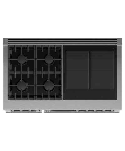 48" Fisher & Paykel Series 9 Professional Dual Fuel Range With 4 Induction Zones - RHV3-484-N