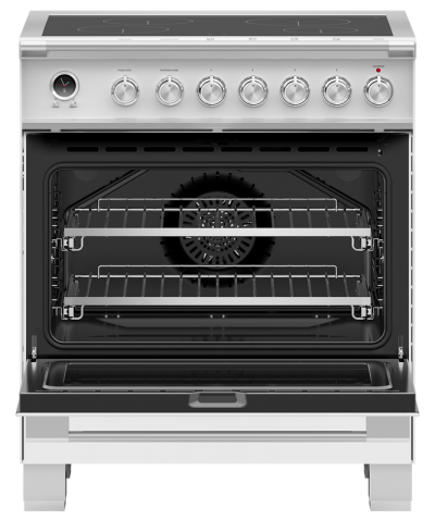 30" Fisher & Paykel Series 9 Classic Induction Range With 4 Zones In White - OR30SCI6W1