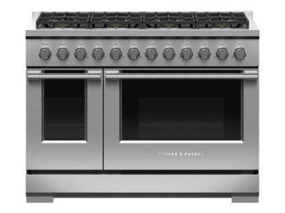 48" Fisher & Paykel Series 7 Professional Natural Gas Range With 8 Burners - RGV3-488-N