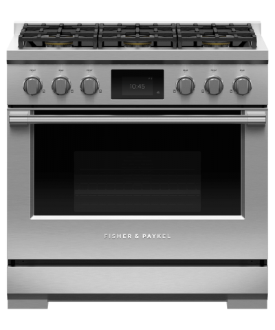 36" Fisher & Paykel Series 9 Professional Dual Fuel Range With 6 Burners - RDV3-366-N