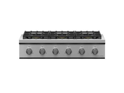 36" Fisher & Paykel Gas Rangetop with 6 Dual Flow Burners - CPV3-366-N