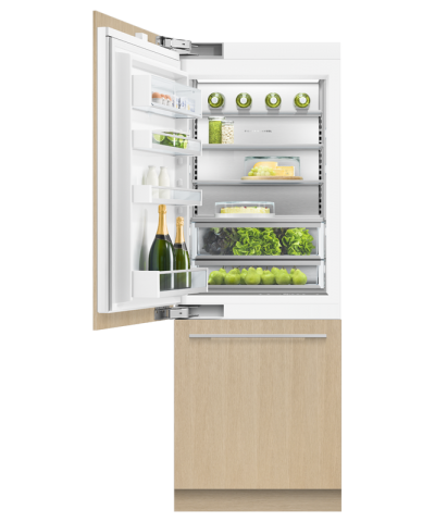 30" Fisher & Paykel Series 9 Integrated Bottom Freezer Refrigerator With Left Hinge - RS3084WLUK1