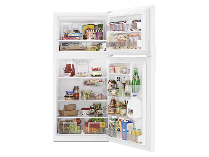 30" Whirlpool 19.2 Cu. Ft. Top-Freezer Refrigerator With LED Interior Lighting - WRT549SZDW