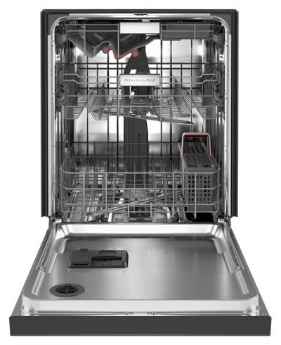 24" KitchenAid 44 dBA Dishwasher in PrintShield Finish with FreeFlex Third Rack - KDFM404KBS