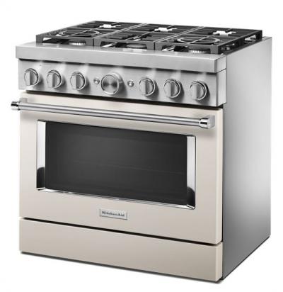 36" KitchenAid 5.1 Cu. Ft. Smart Commercial-Style Dual Fuel Range With 6 Burners - KFDC506JMH