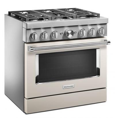 36" KitchenAid 5.1 Cu. Ft. Smart Commercial-Style Dual Fuel Range With 6 Burners - KFDC506JMH