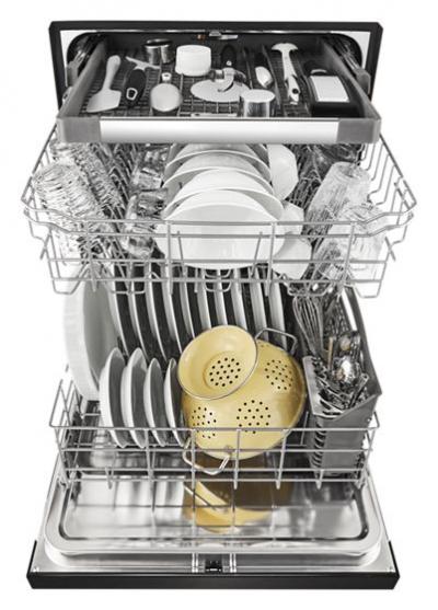 24" Whirlpool Dishwasher With Third Level Rack In Black - WDF590SAJB