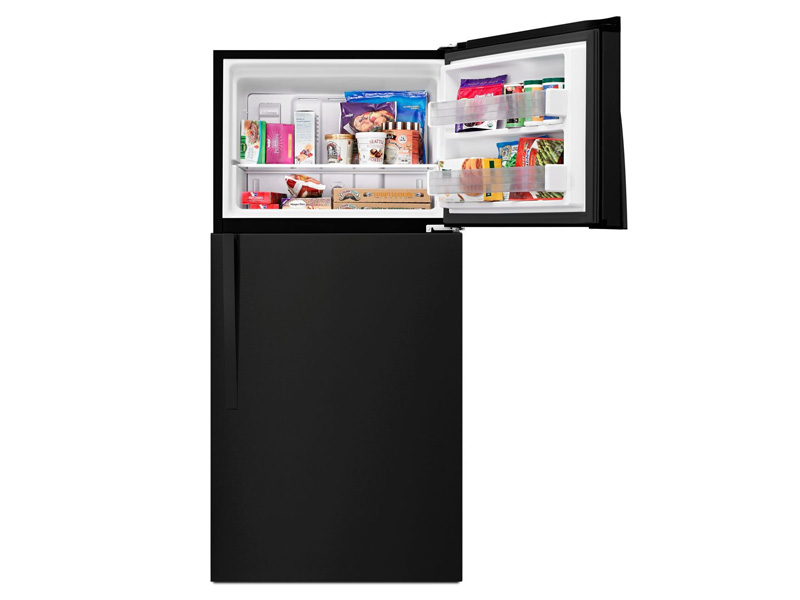 30" Whirlpool 19.2 Cu. Ft. Top-Freezer Refrigerator - EZ Connect Icemaker Kit Compatible - WRT519SZDB