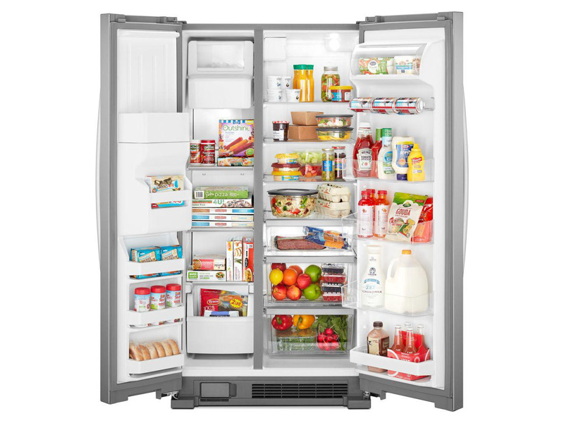 36" Whirlpool 25 Cu. Ft. Full-Depth Side-by-Side Refrigerator - WRS325SDHZ