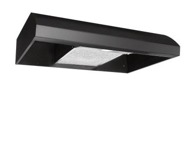 30" Broan 4-Way Convertible Under-Cabinet Range Hood With 270 Max CFM In Black - BXT130BLC