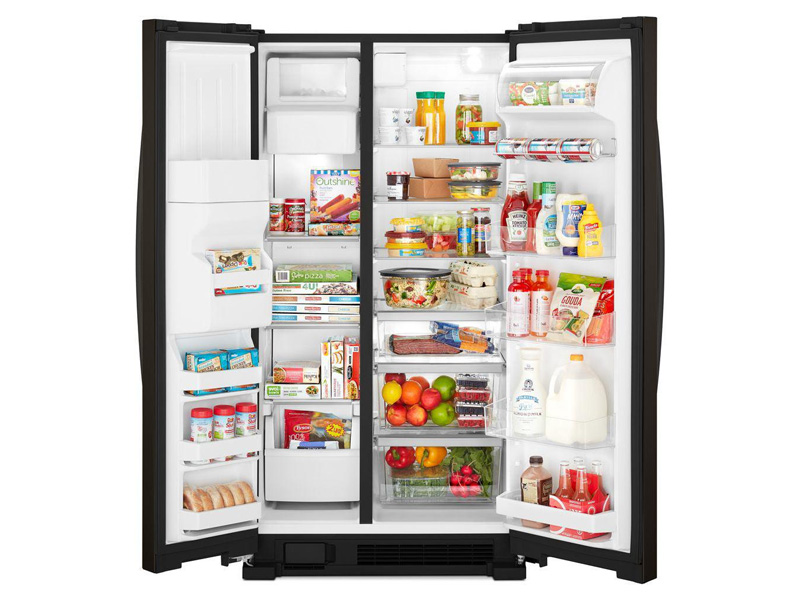 36" Whirlpool 25 Cu. Ft. Full-Depth Side-by-Side Refrigerator - WRS325SDHV