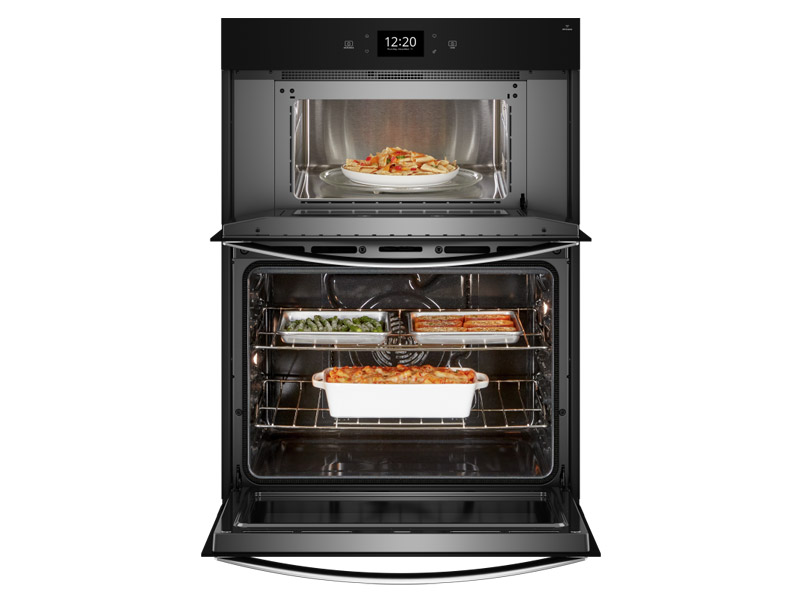 27" Whirlpool 4.3 Cu. Ft.  Combo Wall Microwave Oven with Air Fry Stainless Steel - WOEC7027PZ