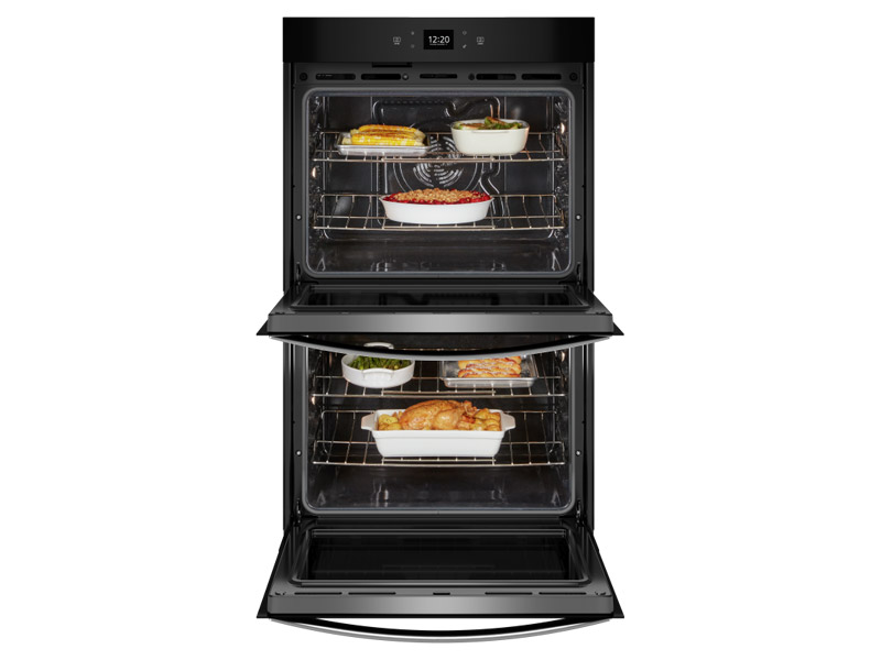 27" Whirlpool 8.6 Cu. Ft. Double Wall Oven with Air Fry in Stainless Steel - WOED5027LZ