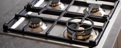36" Bertazzoni Master Series Drop-in Gas Cooktop With 6 Brass Burners - MAST366QBXT
