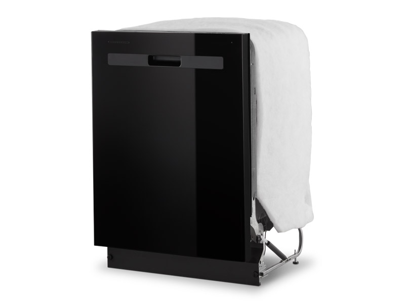 24" Whirlpool 55 DBA Quiet Dishwasher with Boost Cycle and Pocket Handle - WDP540HAMB